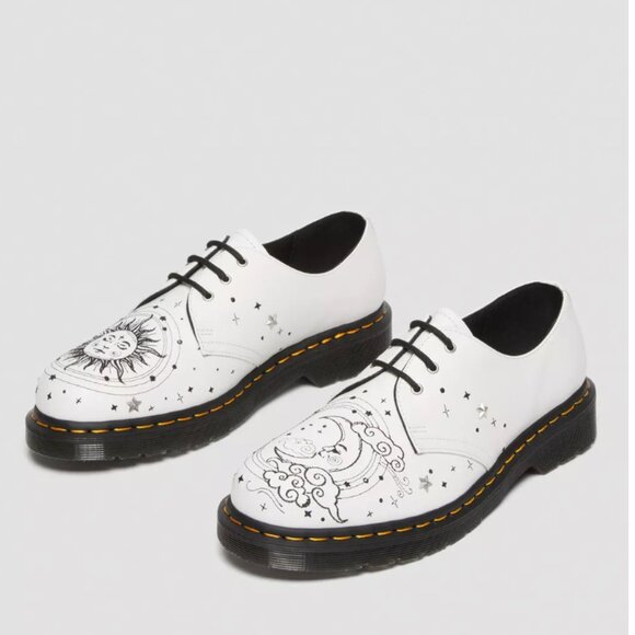 DR MARTENS 1461 Cosmic Embroidered Leather Oxford Shoes - Picture 4 of 6